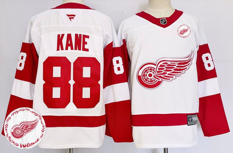 Men Detroit Red Wings #88 Kane White Fanatics 2025 NHL Jersey style 2->detroit red wings->NHL Jersey